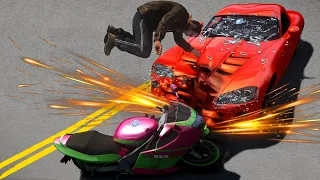 GTA 4 Motorcycle Crashes Ragdoll Compilation Ep. 110