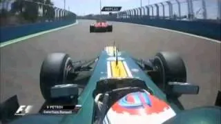 Petrov adelanta a Massa en el GP Europa 2012 F1 - Petrov overtaking Massa