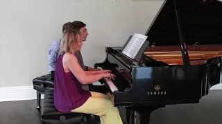 Oxana Mikhailoff and Vassily Primakov: One Piano Four Hands: Mussorgsky Bald Mountain