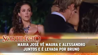 Sortilégio - Maria José vê Maura e Alessandro juntos e é levada por Bruno á força