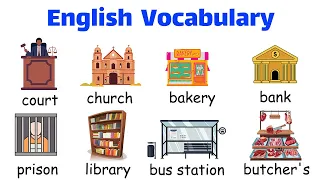 English Vocabulary : Places in the city | listen and practice