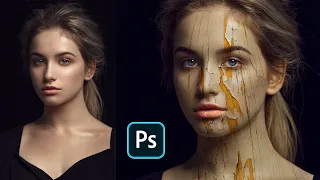 Crack Face Photoshop Tutorial for Beginners | Crack Face Effects in Photoshop Tutorial