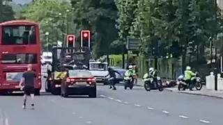 Met Police Motorcyclists Chase Moped Bike