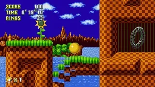 Sonic Mania Plus (PC) - Green Hill 1 Speedrun in 22"85 [Ray]