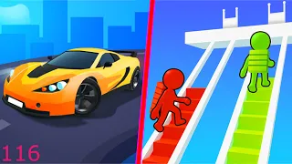 Race Master 3D Vs Bridge Race Android iOS Mobile Gameplay Walkthrough 116