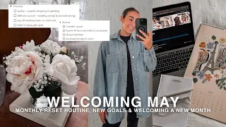 WELCOMING MAY - monthly reset routine, new goals, vision board, cleaning, grocery haul & more!