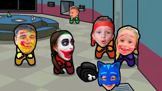 Vlad and Niki & Nastya & Joker Among Us distraction dance animation