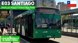 Поездка E03 Transantiago на автобусе CAIO MONDEGO H Mercedes Benz BJFX63