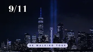 9/11. World Trade Center Memorial, Oculus, Wall Street, Staten Island Ferry. Walking Tour. 4K.