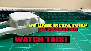 HOW TO: Chrome Scale Model Car Trim Using Aluminum Foil