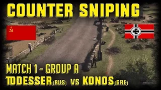 Match 1 Counter Snipe: Todesser(RUS) vs Konos(GRE) 1v1 Valkyrie Mod Tournament Men of War:AS2