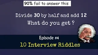 10 Interview RIDDLES || Episode #4 || Quick & Tricky