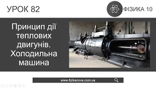 Фізика 10 клас. Принцип дії теплових двигунів. Холодильна машина (Урок 82)