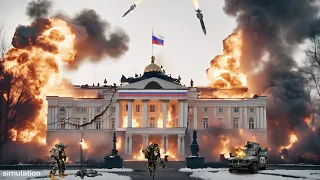 HAPPENED TODAY! GREAT TRAGEDY, PUTIN'S Presidential Palace was destroyed by US and Ukrainian troops