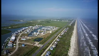 Gorgeous Summer Day Over Sea Isle Galveston Texas 2023 (4K Drone)