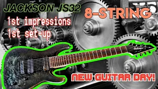 Jackson JS32 8 String, First Impressions and First Set-up