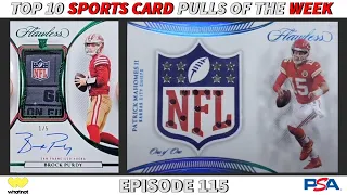 FLAWLESS RELEASE WEEK! 🏈 | TOP 10 SPORTS CARD PULLS OF THE WEEK (Ep. #115)