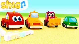 The Baby Shark song + The Wheels On The Bus song for kids. Cartoons & nursery rhymes.