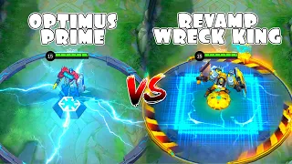 Johnson Revamp Wreck King VS Optimus Prime Skin Comparison