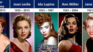 List of Beautiful Legendary Old Hollywood Actresses Part 2 | Hollywood Stars You Never Heard of