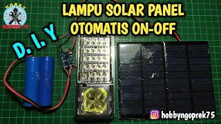 MEMBUAT LAMPU SOLAR PANEL (TENAGA MATAHARI) MINI OTOMATIS ON-OFF