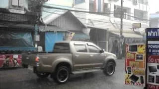 Heavy rain came suddenly in Chiang Mai