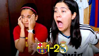 REACCIÓN a los GOLES de EL CLÁSICO. Barcelona 1-2 Real Madrid