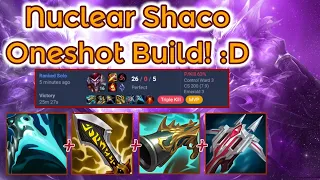 26/0 Buffed Shaco Domination 🤡 - S14 Emerald Rank [League of Legends] Full Gameplay - Infernal Shaco