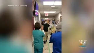 Doctors, Nurses Cheer As COVID-19 Patient Is Released From New York Hospital After Recovery