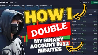 How I double my binary option trading account in OTC  | in just 12 minutes based on | Price action