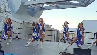 Dallas Cowboys cheerleaders East Plaza pregame performance 12/10/23