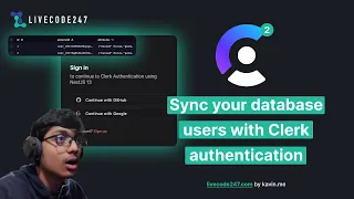 How to sync Clerk authenticated users with your own database in NextJS 13?! | Clerk Pt. 2