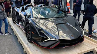 Unboxing the FIRST Lamborghini Sian Roadster in America! ($3.5 MILLION)