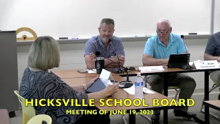 Hicksville School Board Meeting 6-19-23