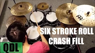 Six Stroke Roll Crash Fill - QUICK DRUM LESSON