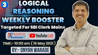 Logical Reasoning Weekly Booster By Dnyan Warade