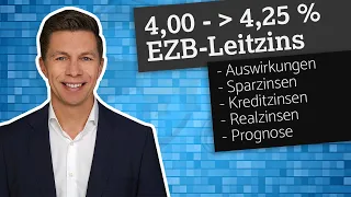 4,25 % EZB Leitzins! EZB erhöht Leitzinsen zum 9. Mal in 12 Monaten, um Inflation zu bekämpfen