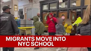 NYC high school students forced into remote learning as 2,000 migrants sheltered in school