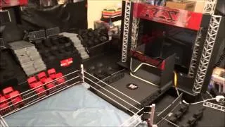 WWE Custom Raw Arena Playset SUPER HUGE! (A MUST SEE)