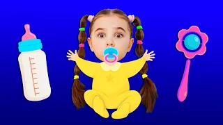 Baby Don't Cry & Play with Mom + MORE | Nick and Poli Kids Songs