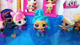 ICE POOL! LOL DOLLS CHANGE COLOR FOR CANDY) # dolls #LOL surprise # Cartoons lol surprise