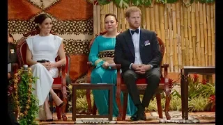 Duke and Duchess of Sussex - Welcome to the Kingdom of Tonga - Traditional Tongan Entertainment