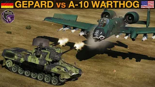 SPAAG Gepard vs A-10 Warthog: Guns-Only Dogfight | DCS