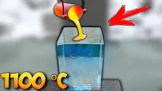 EXPERIMENT: 10 KG LAVA VS GIANT BLOCK OF ICE