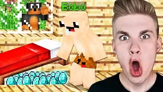 ZNALAZŁEM TAJNĄ SKRYTKĘ BOBO pod ŁÓŻKIEM w Minecraft!