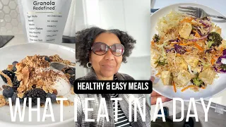 WHAT I EAT IN A DAY | healthy, realistic & easy meals for weight loss