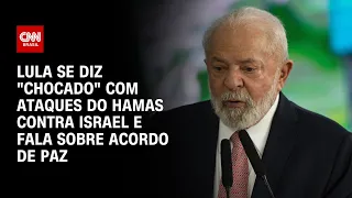 Lula se diz "chocado" com ataques do Hamas contra Israel e fala sobre acordo de paz | AGORA CNN