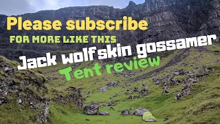 Jack Wolfskin Gossamer tent review. Solo Wild camping The Quiraing. Skye Trail. Highlands. Scotland.