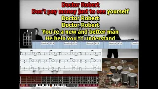 Dr. Robert Beatles best karaoke instrumental lyrics chords tabs 2022