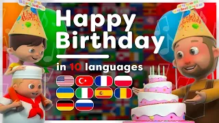 Happy Birthday | All languages! | Classic Nursery Rhymes compilation | Hey Kids Worldwide